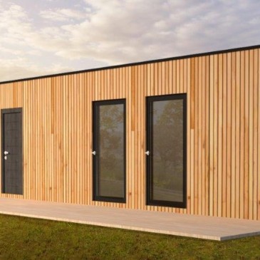 Přestavěné chaty z lodních kontejnerů splňují náročné požadavky na vybavení i design