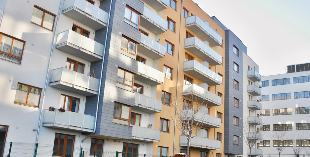 PRAGUE, CZECH REP., JANUARY 13 2015: building for living