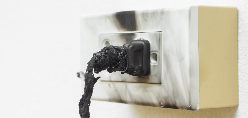 Electricity short circuit / Electrical failure resulting in electricity wire burnt