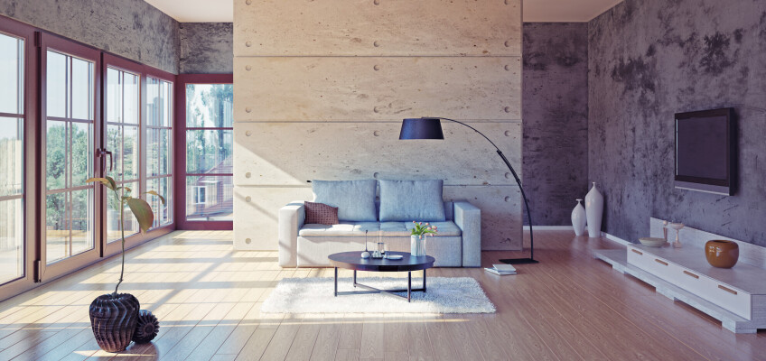Beton je jeden z nejvíc trendy materiálů současnosti: Jak ho zakomponovat do interiéru?